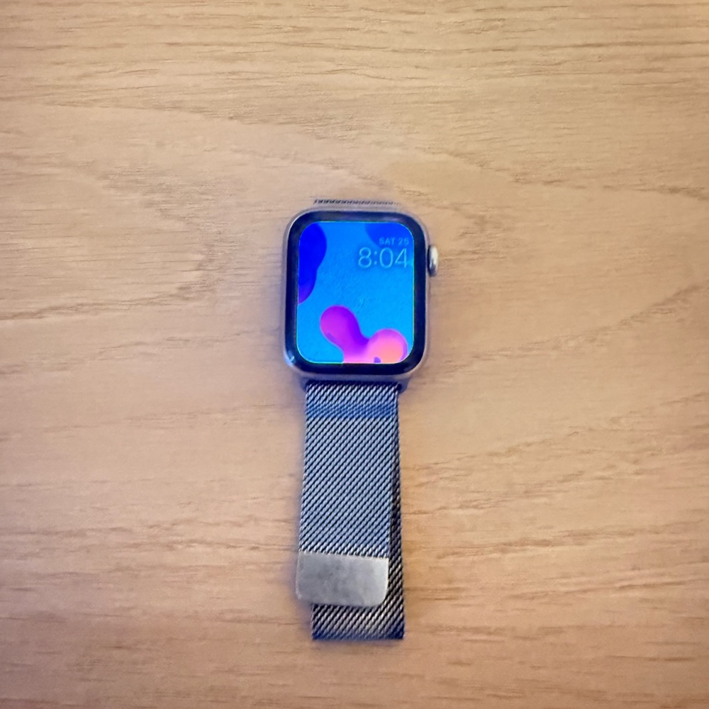 Apple Watch Series 6 + Cellular 40MM Silver Stainless Steel Band